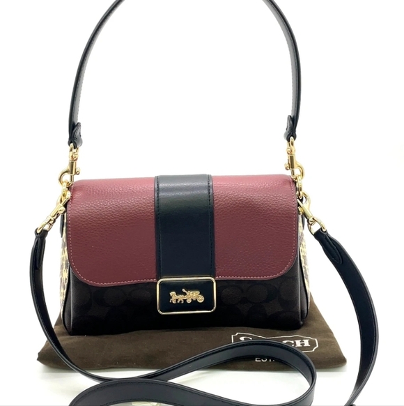 Coach Grace Signature  Shoulder Bag - Picture 2 of 16